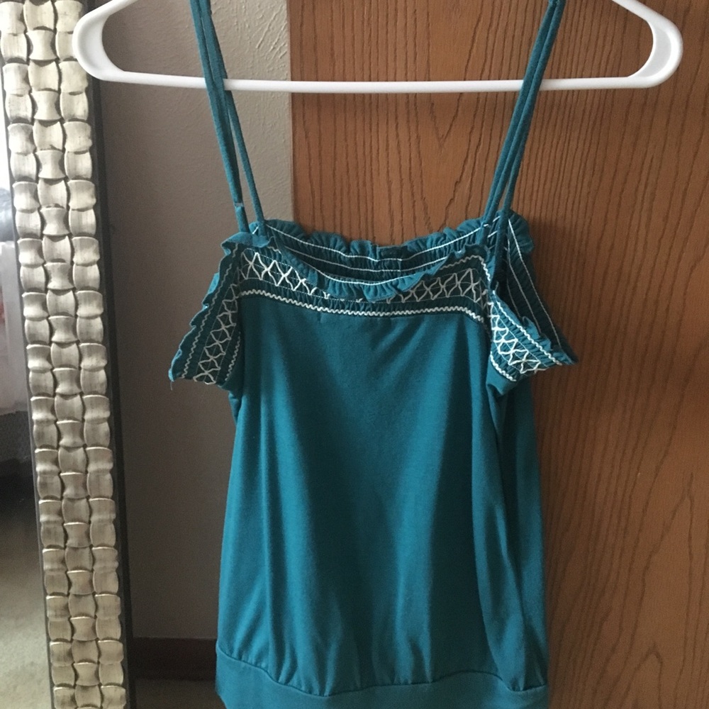 Charlotte Russe spaghetti strap blouse tank top